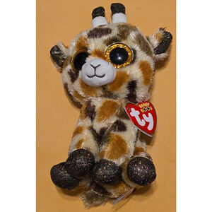 Ty Beanie Boos 6" Stilts Spotted Giraffe Plush Animal Toy with Tags - Excellent